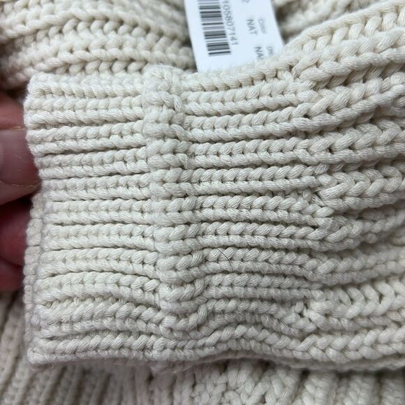 J. Crew AL762 Natural Ribbed crewneck sweater size XXS NWT - Picture 7 of 10